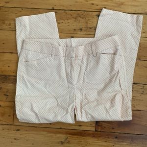 Kenar Light Pink & White Patterned Pants